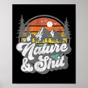 Nature And Funny Hiking Camping Hiker Camper Rv Gi Poster