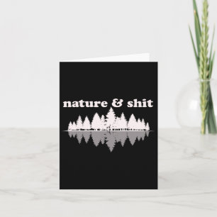Nature And Funny Vintage Retro Hiking Outdoors Lov Card
