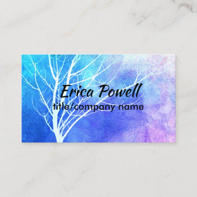 nature art business card custom double sided (Front)