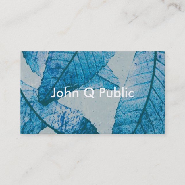 nature art business card template double sided (Front)