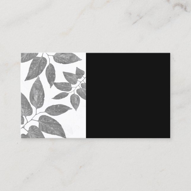 nature art business cards custom template (Front)