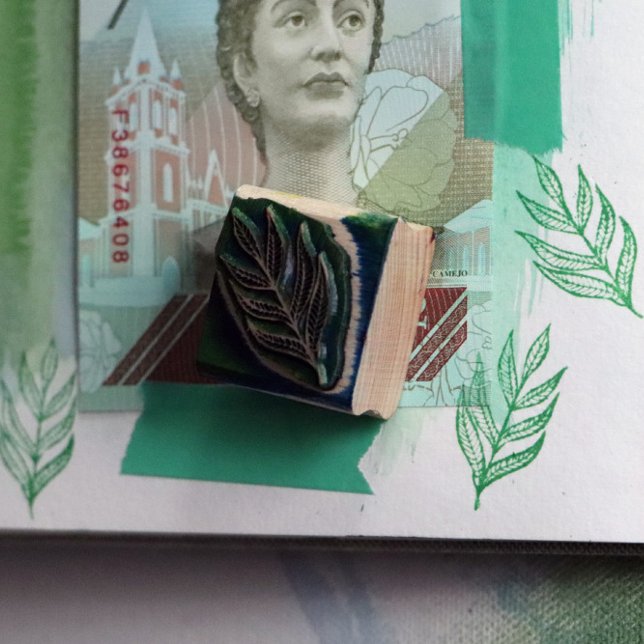 Nature Art Leaf Design            Rubber Stamp (Creator Uploaded)