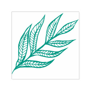 Nature Art Leaf Design            Self-inking Stamp