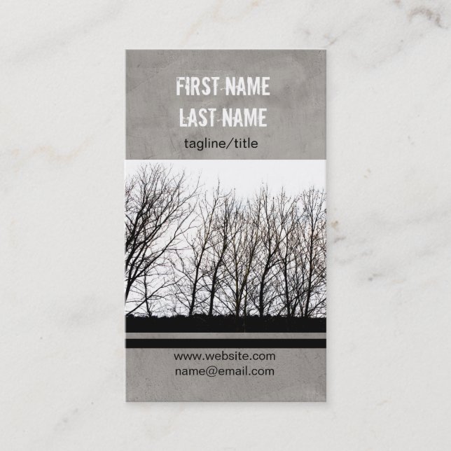 nature art personal business card custom cards (Front)