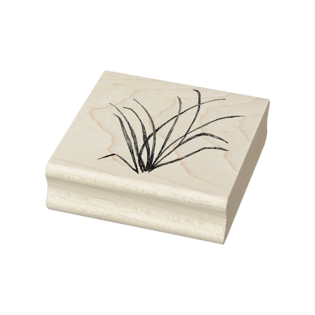 Nature Art Stamp,  Grasses Rubber Stamp (Stamp)