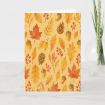 Nature autumn pattern