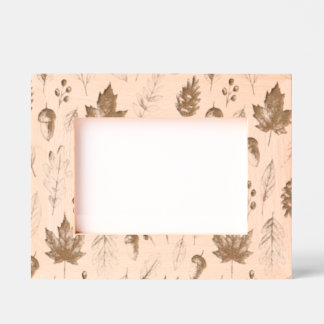 Nature autumn pattern etched frames
