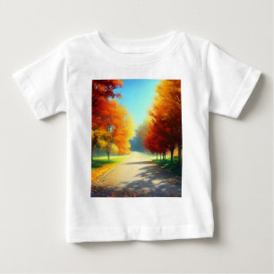 Nature Autumn Trees in The Forest Baby T-Shirt