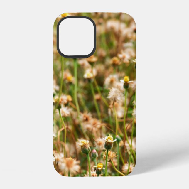 Nature background with grass flowerbackground, bea iPhone case (Back)