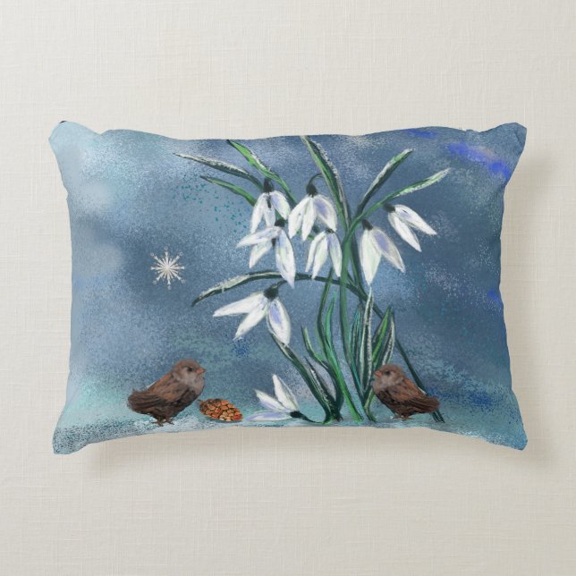 Nature based with birds Accent Pillow (Front)