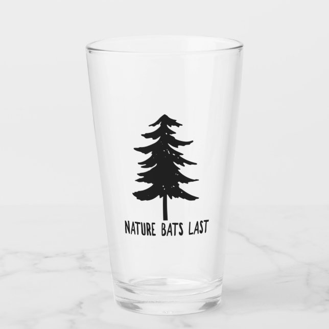 Nature Bats Last Glass (Front)