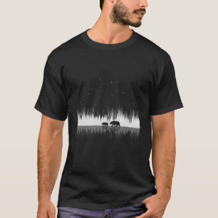 Nature Bear Reflection Black Bear T-Shirt