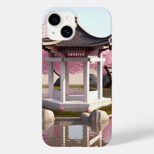 Nature Beauty Sakura Cherry Blossom Garden View Case-Mate iPhone 14 Case