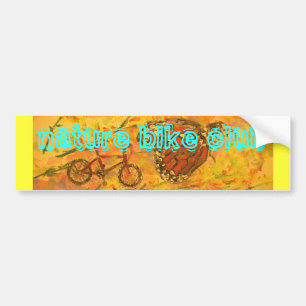 nature bike club bumper sticker