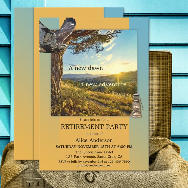 Nature Bird Adventure Retirement Party Invitation (Creator Uploaded)