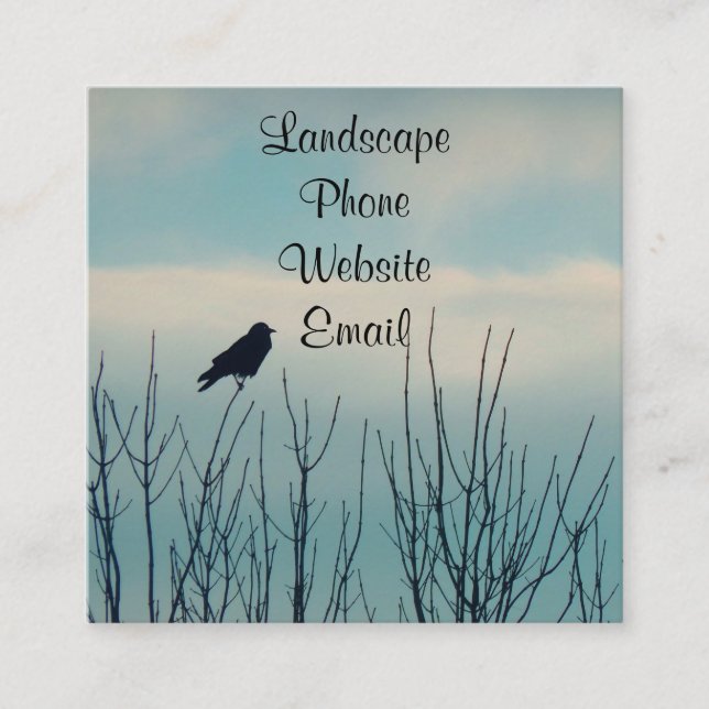 Nature Bird Square Business Card (Front)