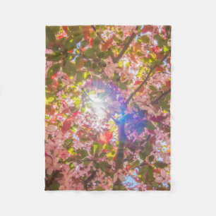 Nature blooms flowers light bloom sun Fleece Blanket