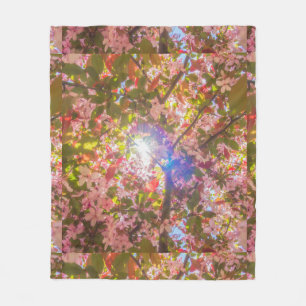  Nature blooms flowers light bloom sun Fleece Blanket