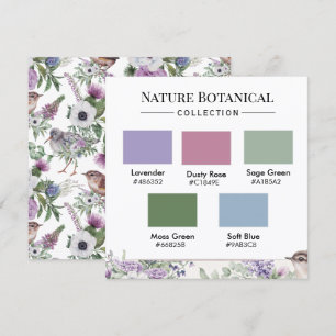 Nature Botanical Colour Palette Card
