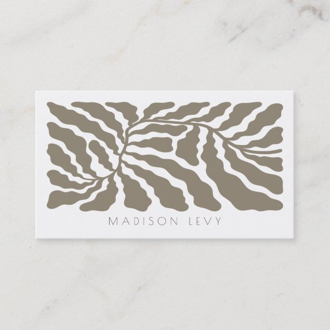 Nature Branch Minimalist Appointment Cards (Front)