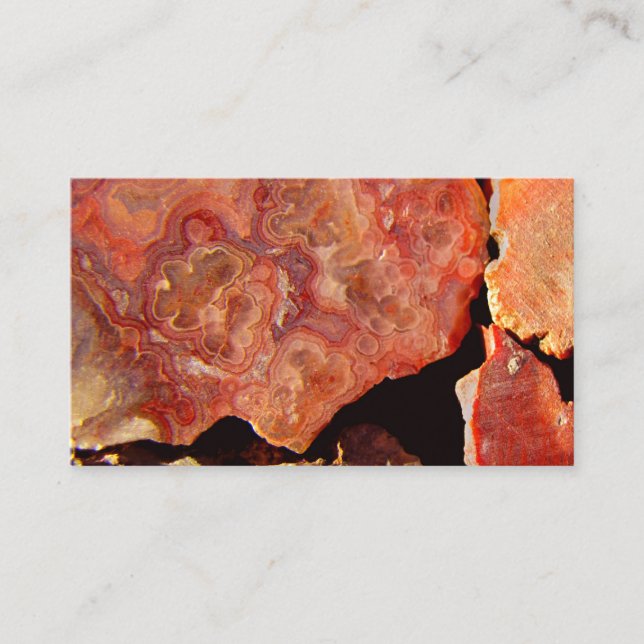 nature business card template rock pattern (Front)