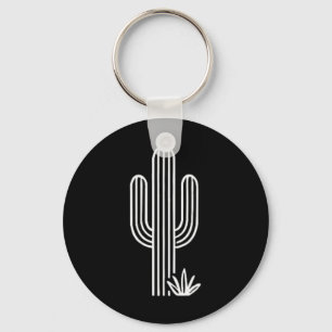Nature Cacti Cute Western Desert Plant Saguaro Cac Key Ring