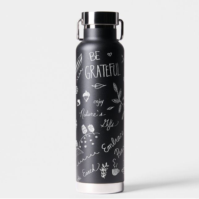 Nature Calls, Enjoy the Journey Water Bottle (Front)