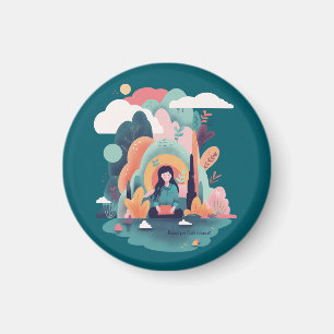 Nature Calm Aesthetic Art Magnet