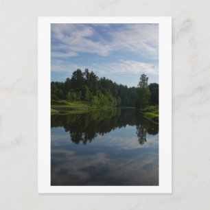 Nature Canal River Forest Belarus Postcard