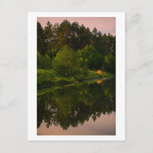 Nature Canal River Forest Belarus Postcard