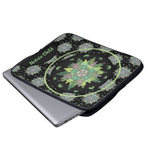 Nature Child Mandala Pattern Laptop Sleeve