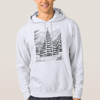Nature christmas tree woods ,hoodie hoodie