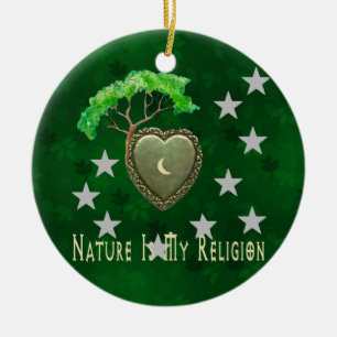 Nature Church Ceramic Tree Decoration