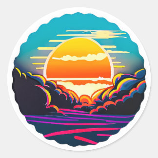 Nature  classic round sticker