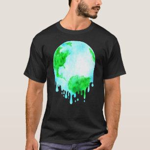 Nature Climate Change Melting Earth Global Warming T-Shirt