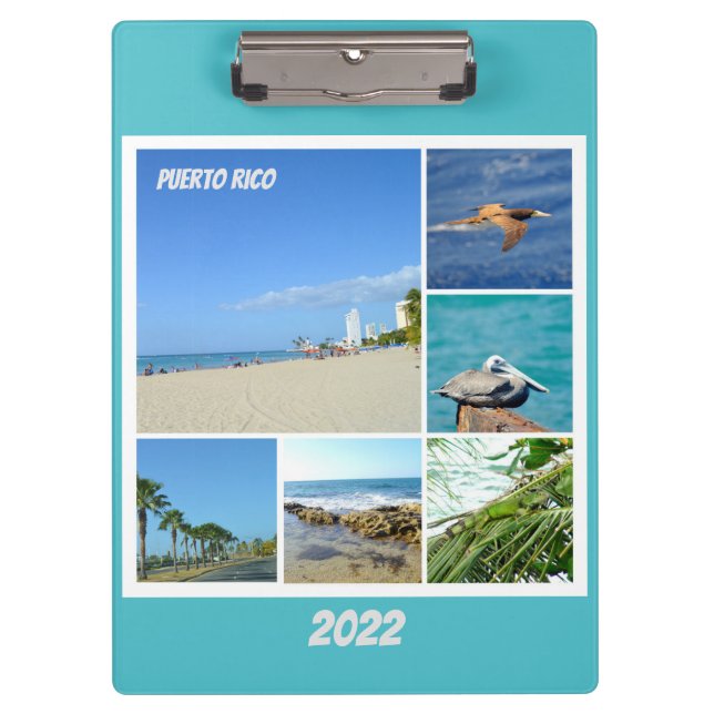 Nature collage of San Juan, Puerto Rico  Clipboard (Front)