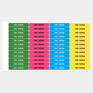 Nature color name labels for kids school