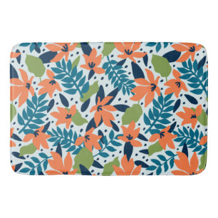Nature Colourful Flowers Cute Bath Mat
