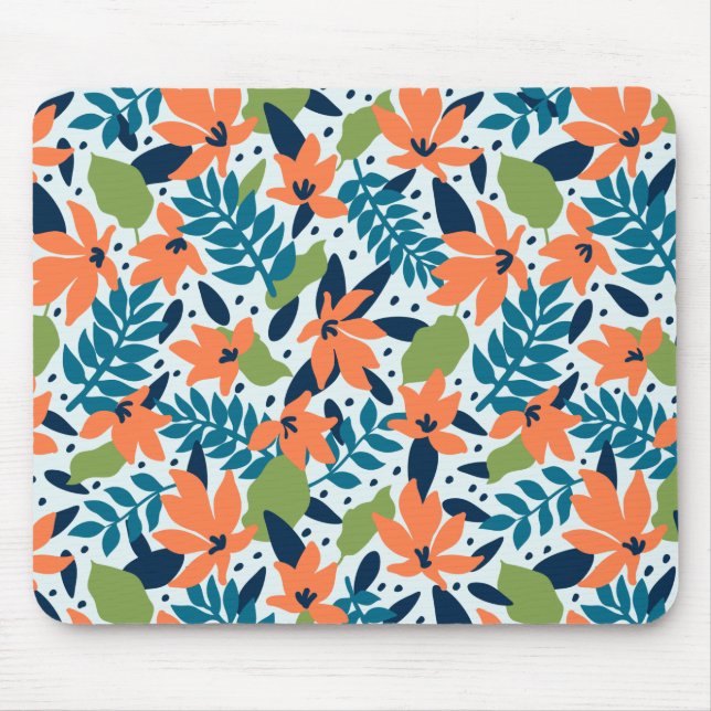 Nature Colourful Flowers Cute  Mouse Pad (Front)