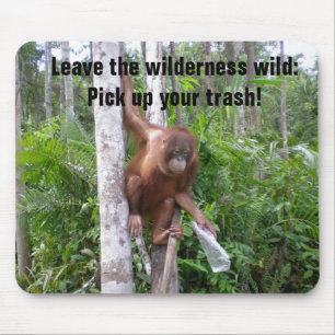 Nature Conservation Plastic Pollution Mouse Pad