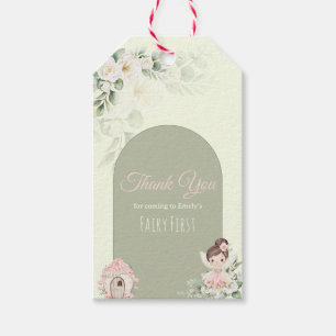Nature Cute Flower Fairy 1st Birthday Gift Tags