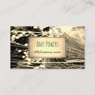 nature design custom business card double sided