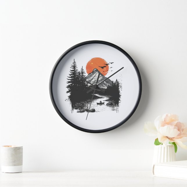 Nature Design Wall Clock (Home)