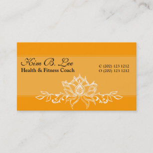 Nature Designs White Lotus Bold Elegant Business Card