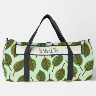 Nature Drawing I Custom Name Duffle Bag
