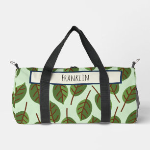 Nature Drawing I Custom Name Duffle Bag