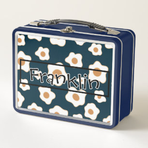 Nature Drawing I Custom Name Metal Lunch Box