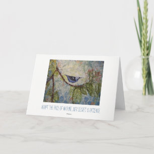 Nature Emerson Quote Bird Watercolor Art Card