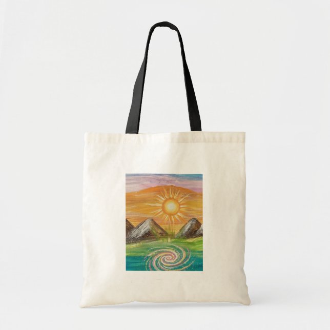 Nature energy vortex  tote bag (Front)