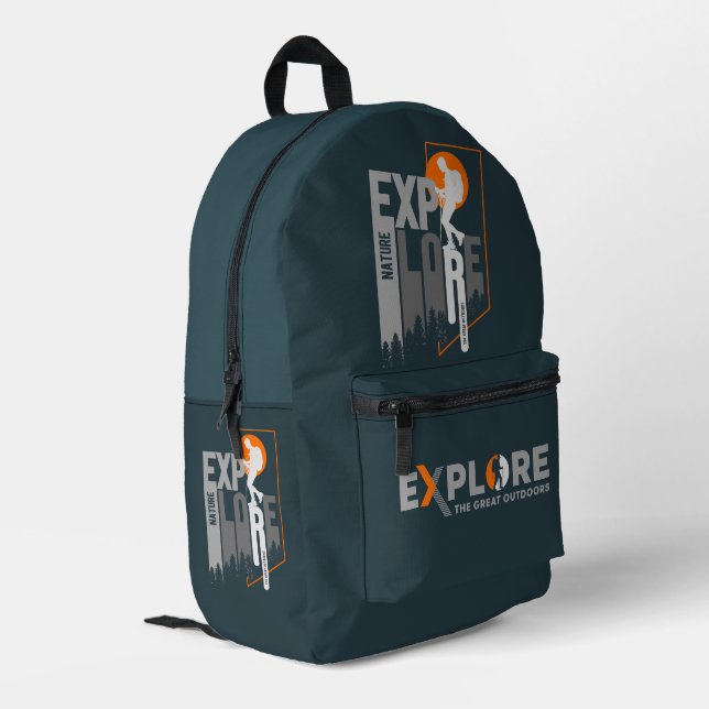 Nature Exploration (2) | Printed Backpack (Men) (Back Corner Left)